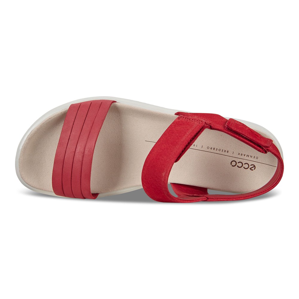 ECCO Womens Sandals Red - Flowt Flat - IEZ-680729